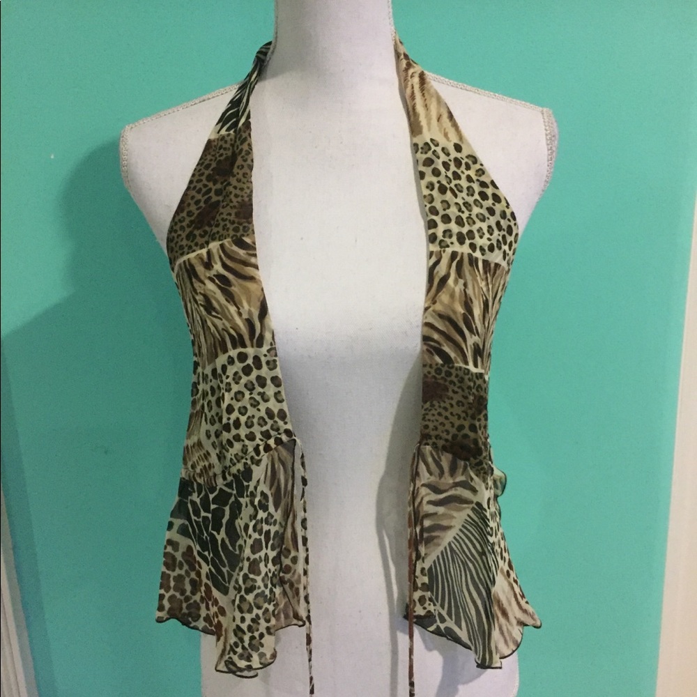 Moschino cheapAndchic Two Piece Animal Print Top - Picture 7 of 8